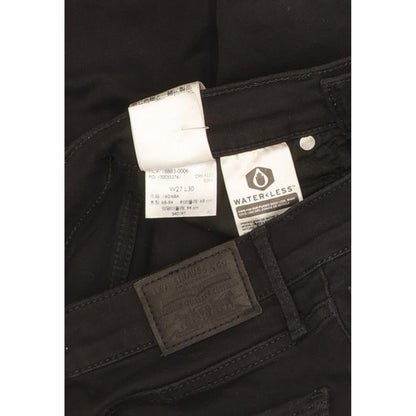 Levi's 724 Women Black Straight Slim Stretch Jeans W27 L29