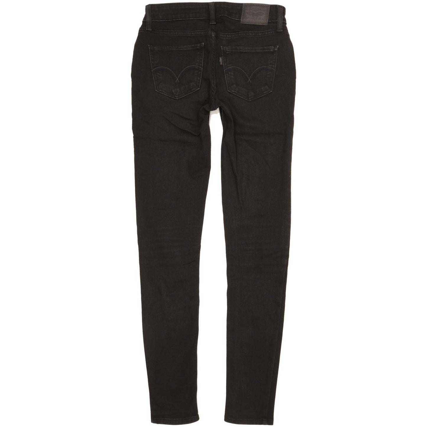 Levi's 535 Super Women Black Skinny Slim Stretch Jeans W26 L31