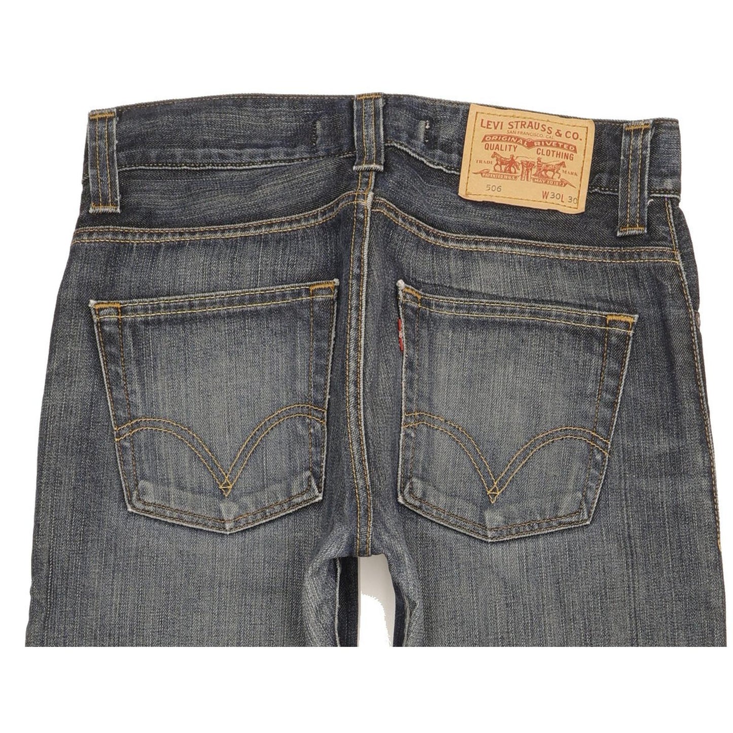 Levi's 506 Men Blue Straight Regular Jeans W30 L29