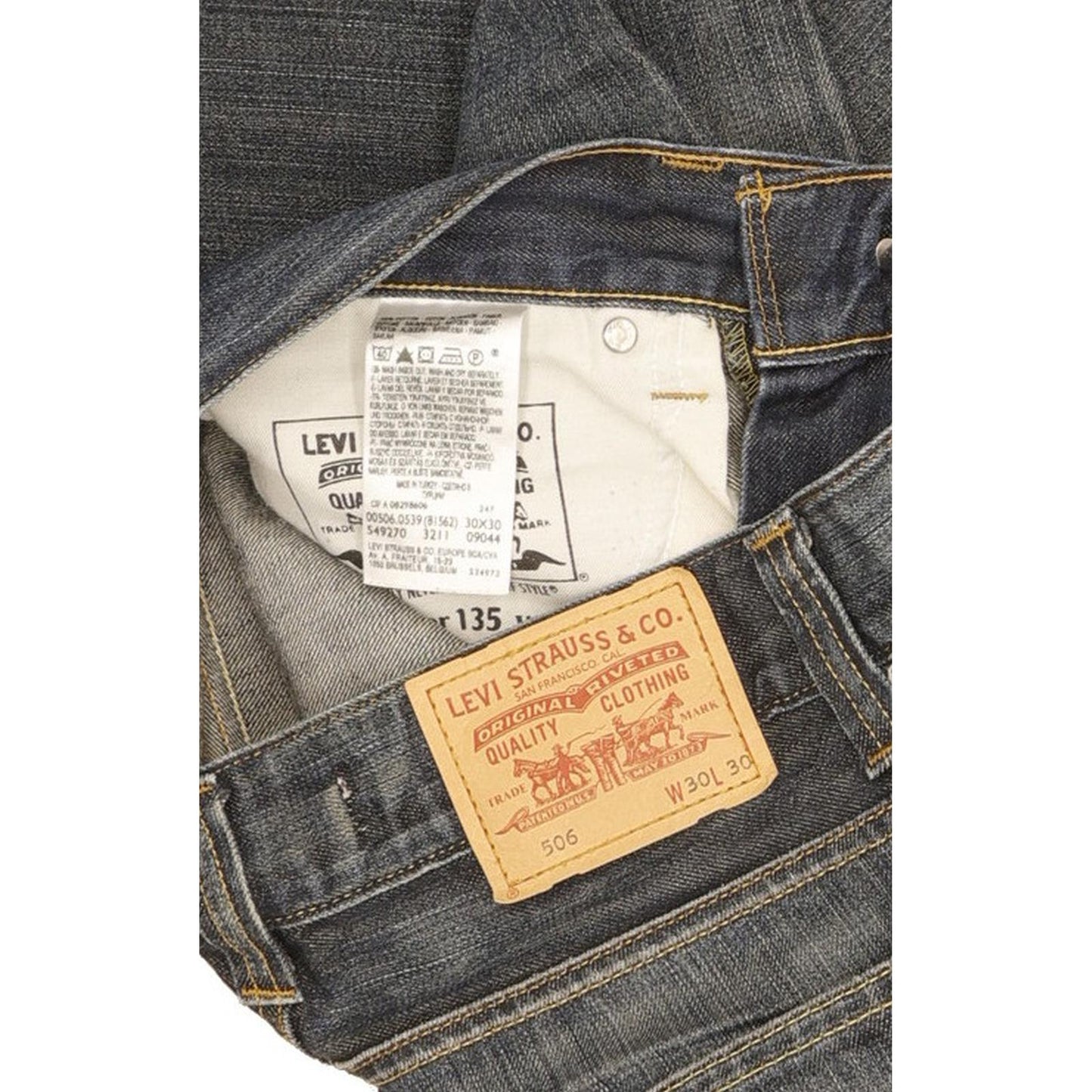 Levi's 506 Men Blue Straight Regular Jeans W30 L29