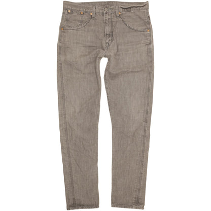 Levi's 508 Men Grey Straight Slim Stretch Jeans W34 L33
