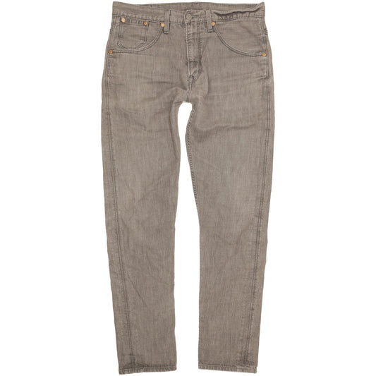 Levi's 508 Men Grey Straight Slim Stretch Jeans W34 L33