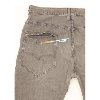 Levi's 508 Men Grey Straight Slim Stretch Jeans W34 L33