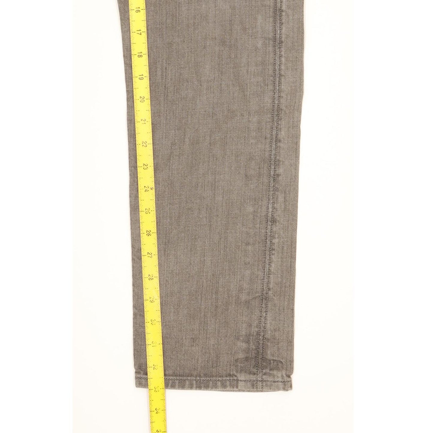 Levi's 508 Men Grey Straight Slim Stretch Jeans W34 L33