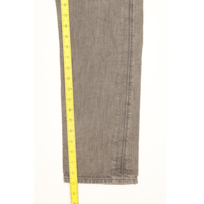 Levi's 508 Men Grey Straight Slim Stretch Jeans W34 L33