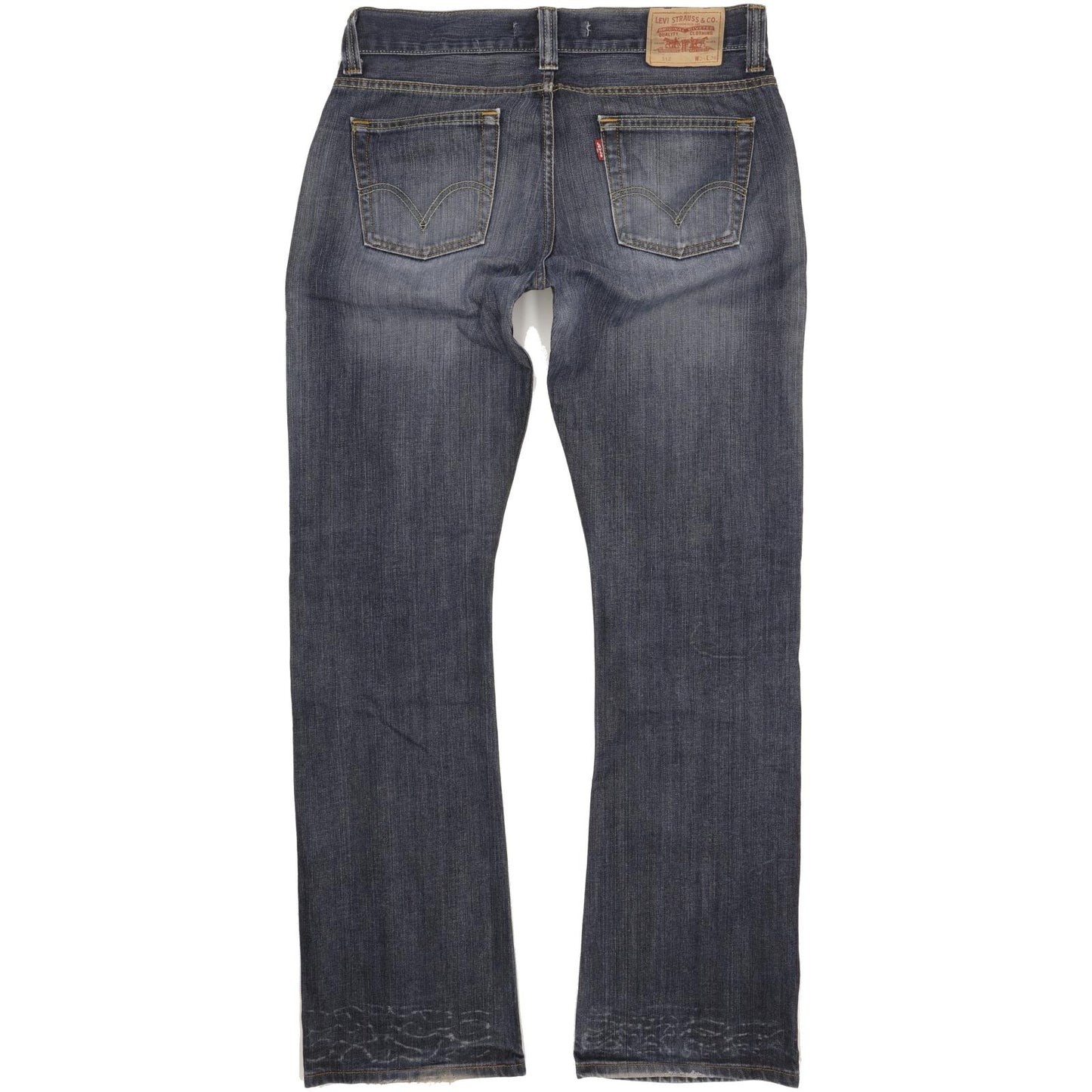 Levi's 512 Blue Bootcut Slim Jeans High Waisted W34 L36