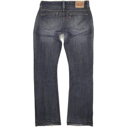Levi's 512 Blue Bootcut Slim Jeans High Waisted W34 L36
