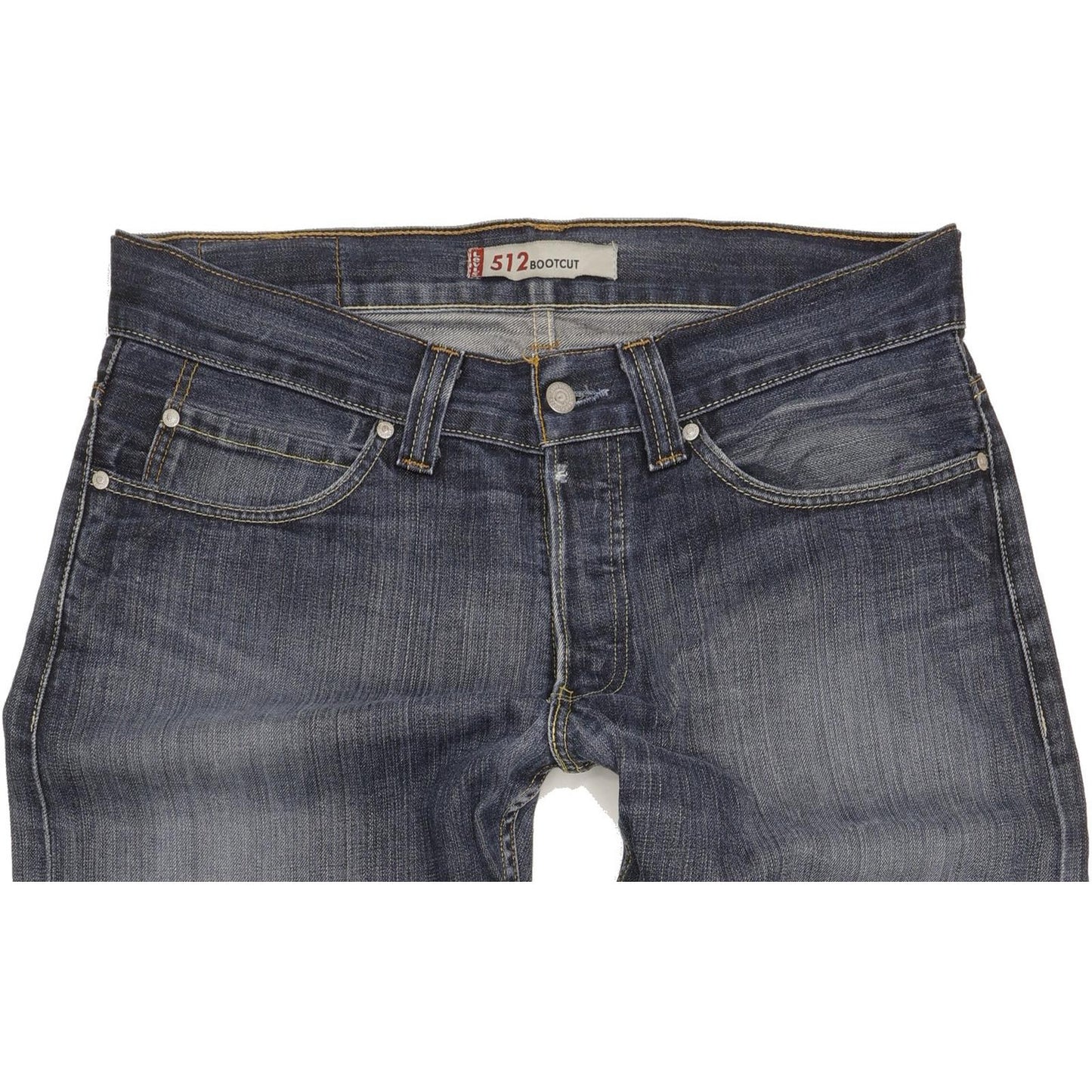 Levi's 512 Blue Bootcut Slim Jeans High Waisted W34 L36