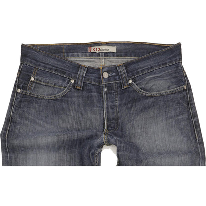 Levi's 512 Blue Bootcut Slim Jeans High Waisted W34 L36