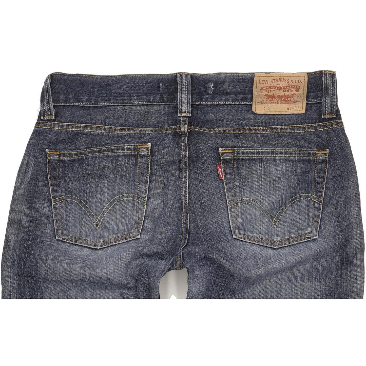 Levi's 512 Blue Bootcut Slim Jeans High Waisted W34 L36