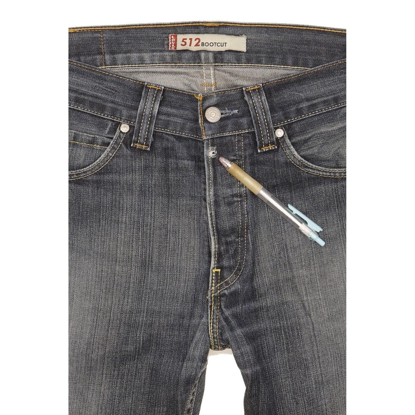 Levi's 512 Blue Bootcut Slim Jeans High Waisted W34 L36