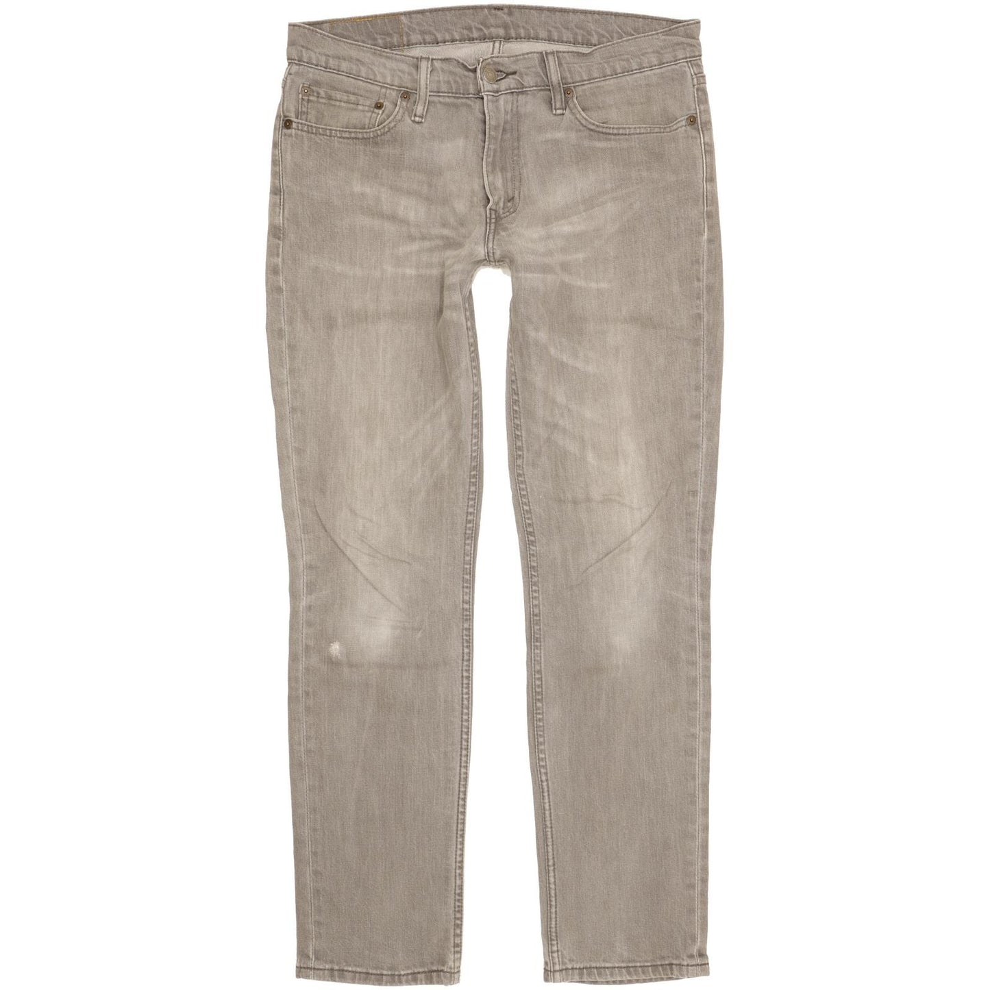Levi's 511 Men Grey Straight Slim Stretch Jeans W33 L32