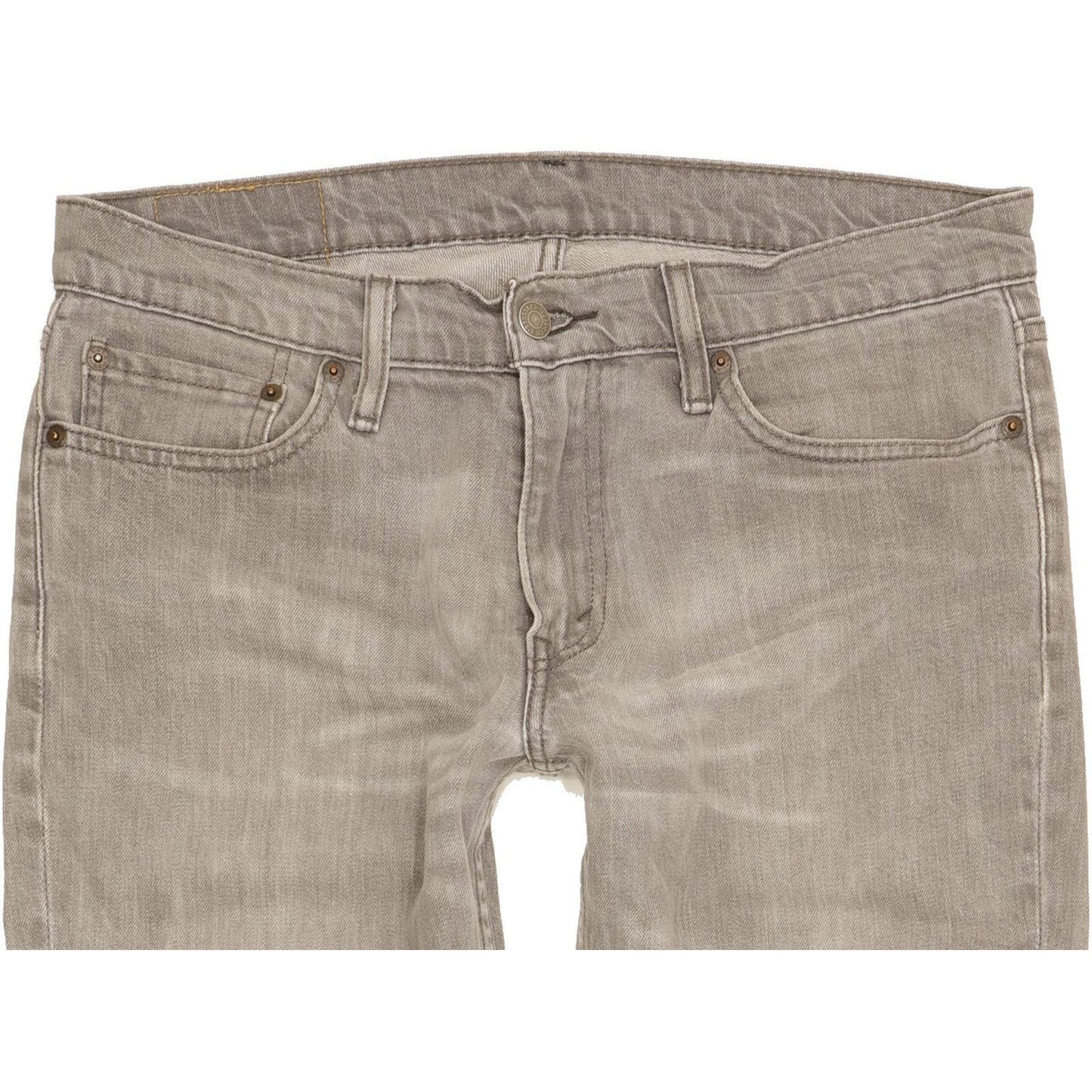 Levi's 511 Men Grey Straight Slim Stretch Jeans W33 L32