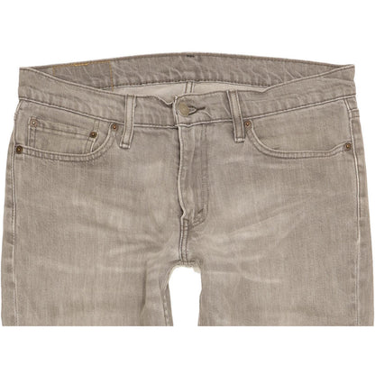 Levi's 511 Men Grey Straight Slim Stretch Jeans W33 L32