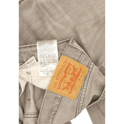 Levi's 511 Men Grey Straight Slim Stretch Jeans W33 L32