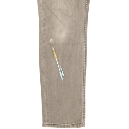 Levi's 511 Men Grey Straight Slim Stretch Jeans W33 L32