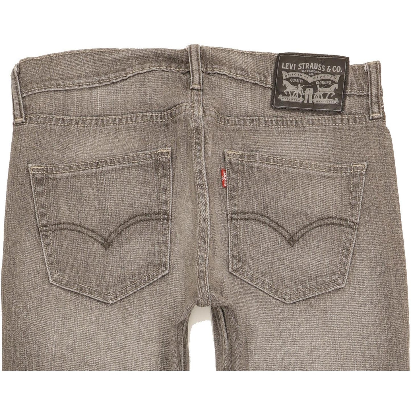 Levi's 511 Men Grey Straight Slim Stretch Jeans W32 L31