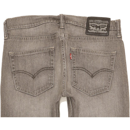 Levi's 511 Men Grey Straight Slim Stretch Jeans W32 L31
