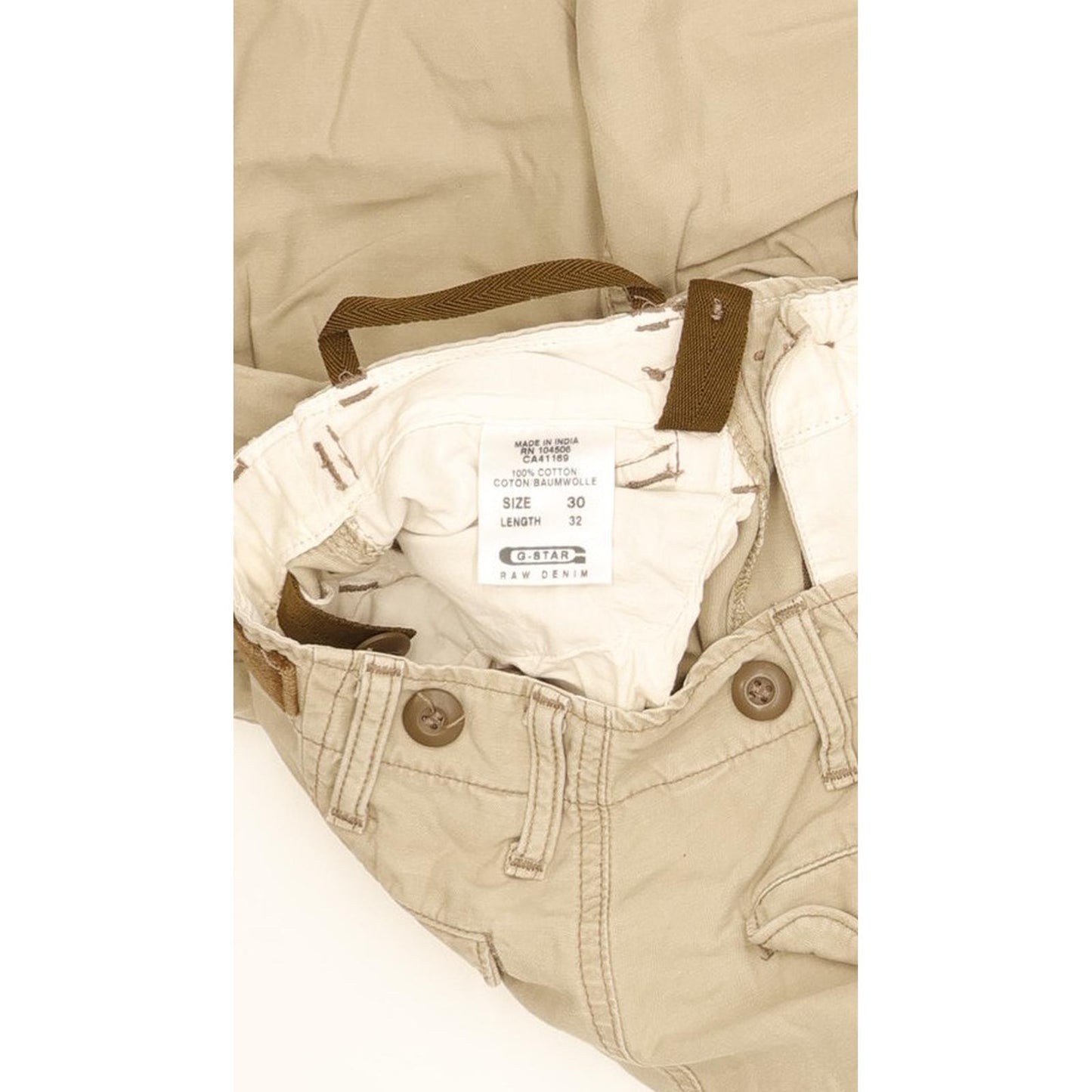 G-Star S.C. Original Battle Men Beige Straight Regular Jeans W30 L32