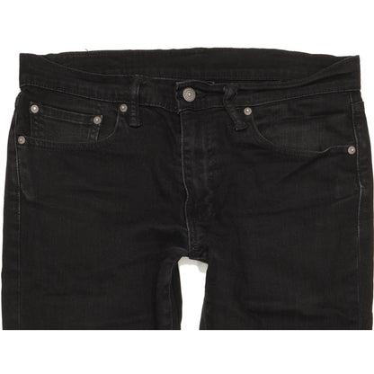 Levi's 511 Men Black Straight Slim Stretch Jeans W32 L29