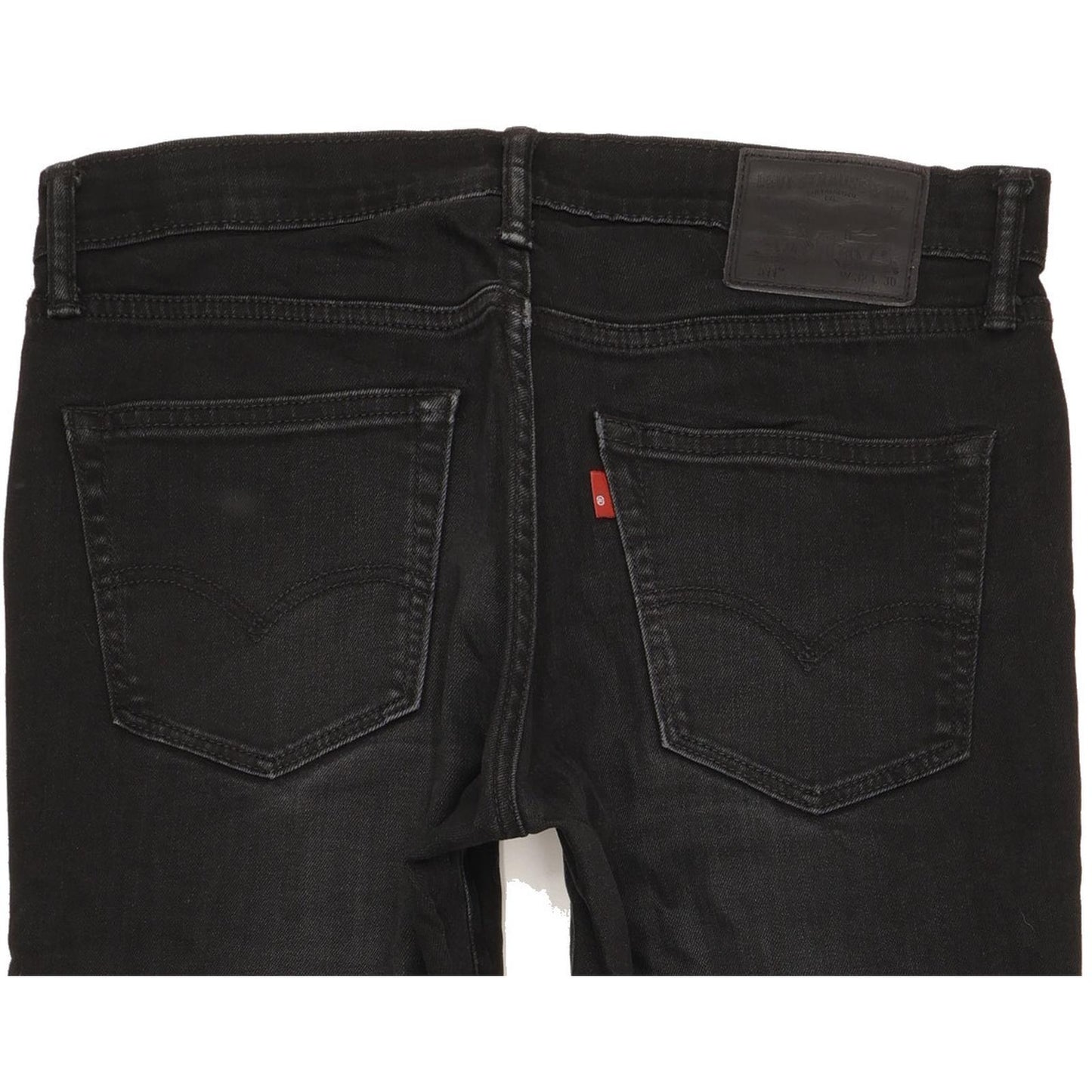 Levi's 511 Men Black Straight Slim Stretch Jeans W32 L29
