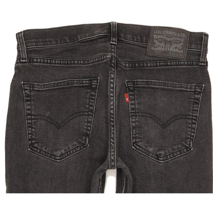 Levi's 511 Men Black Straight Slim Stretch Jeans W32 L32