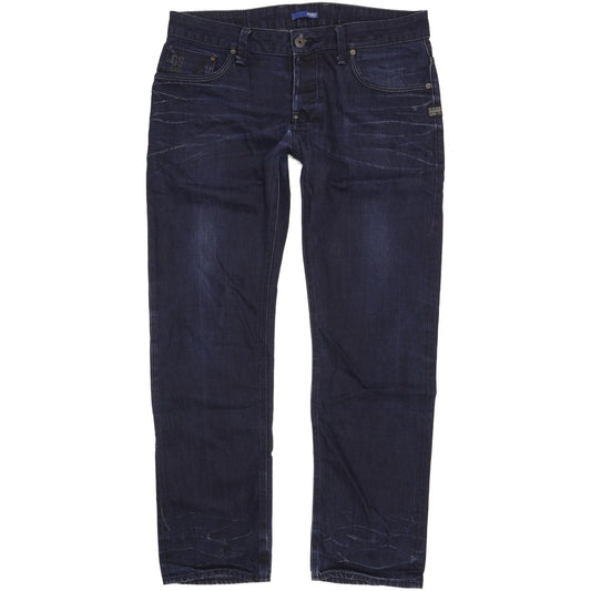 G-Star Attacc Men Navy Straight Slim Jeans W34 L31