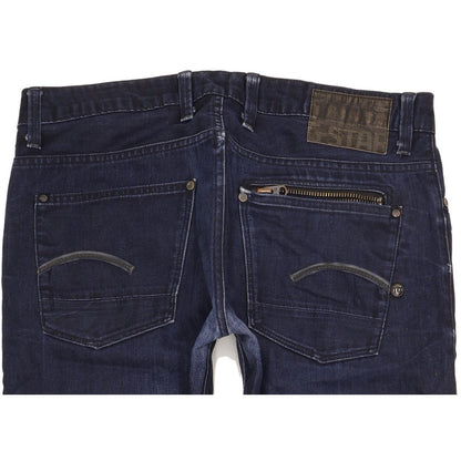 G-Star Attacc Men Navy Straight Slim Jeans W34 L31