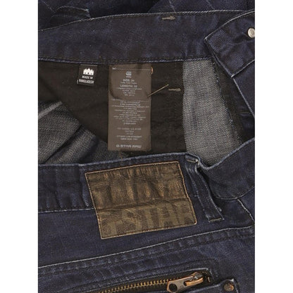 G-Star Attacc Men Navy Straight Slim Jeans W34 L31