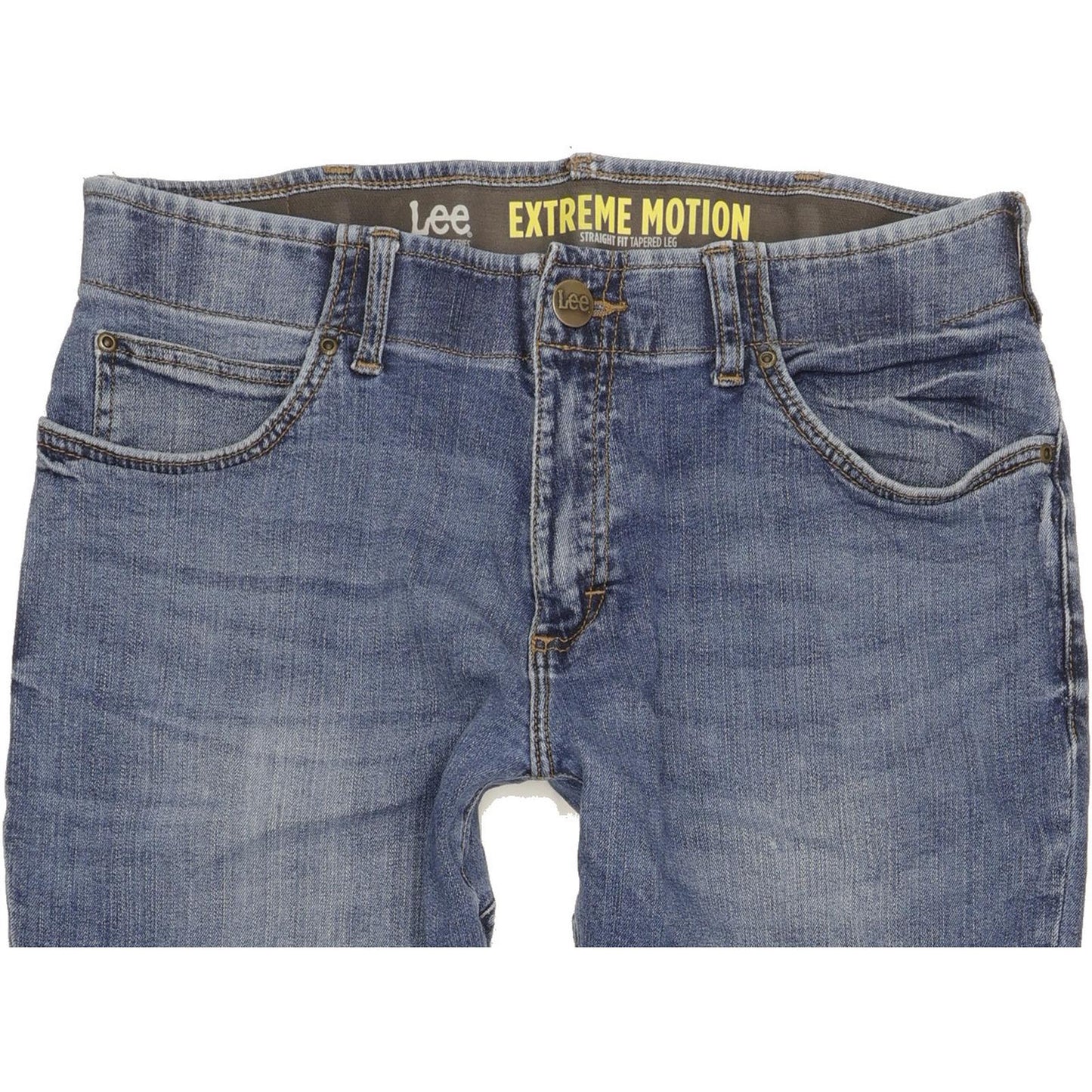 Lee Men Blue Tapered Regular Stretch Jeans W34 L31