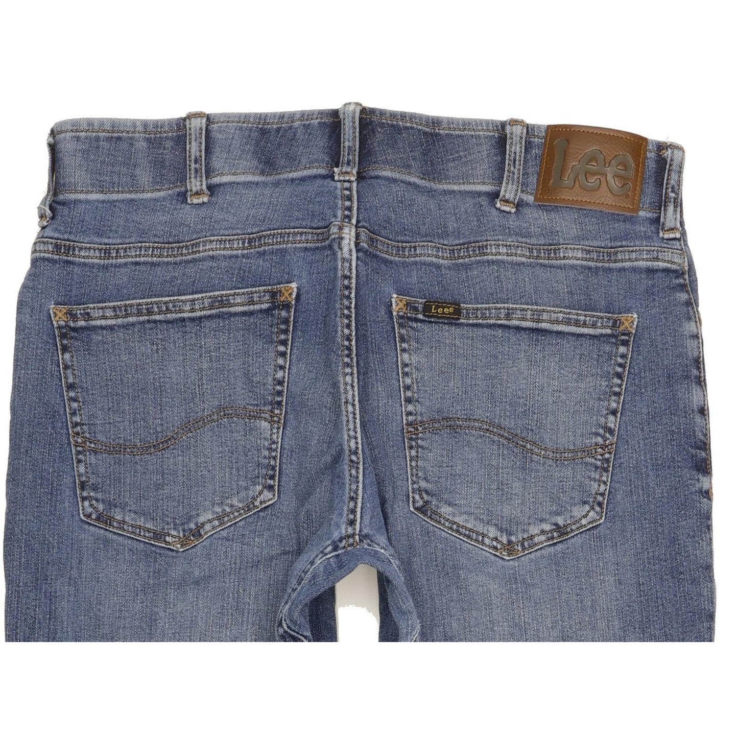 Lee Men Blue Tapered Regular Stretch Jeans W34 L31