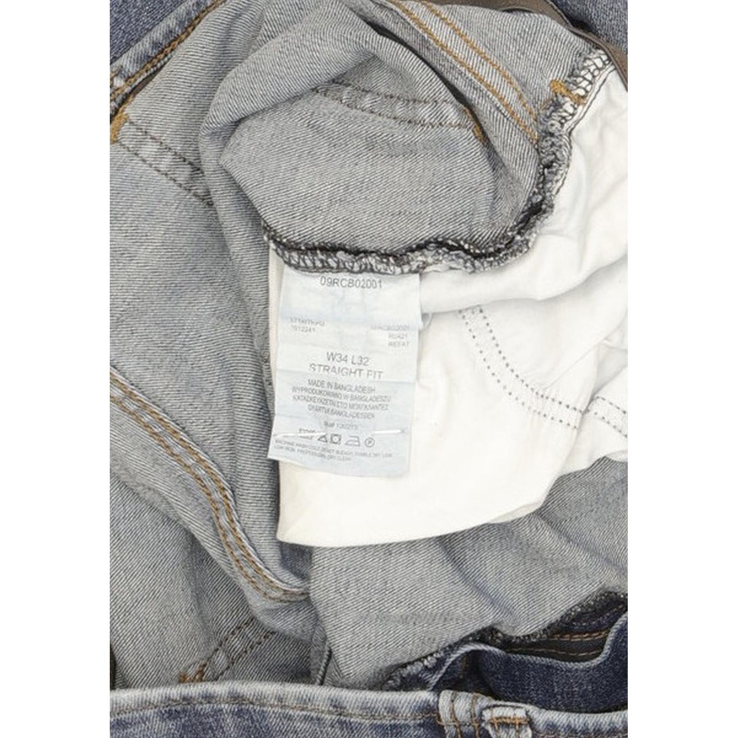 Lee Men Blue Tapered Regular Stretch Jeans W34 L31