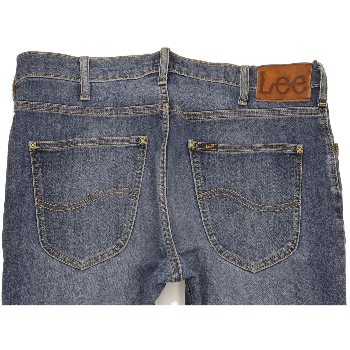Lee Brooklyn Men Blue Straight Regular Stretch Jeans W36 L34