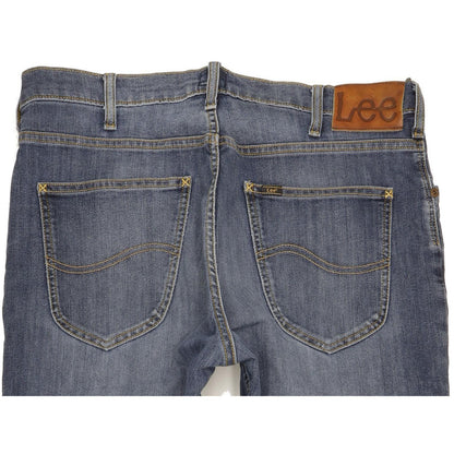 Lee Brooklyn Men Blue Straight Regular Stretch Jeans W36 L34
