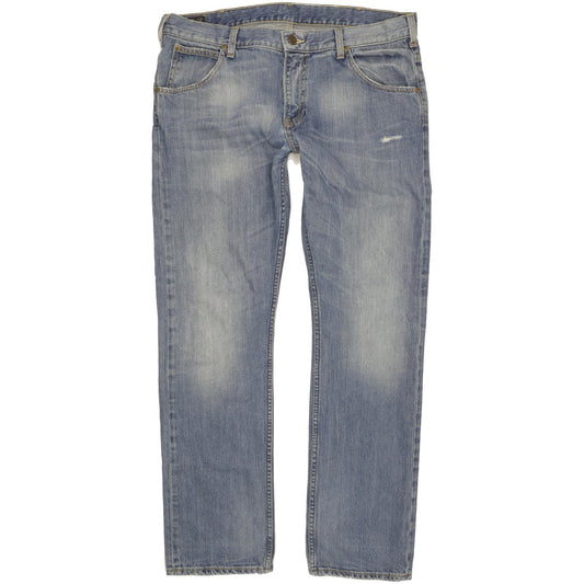 Lee Zed Men Blue Straight Regular Jeans W36 L32