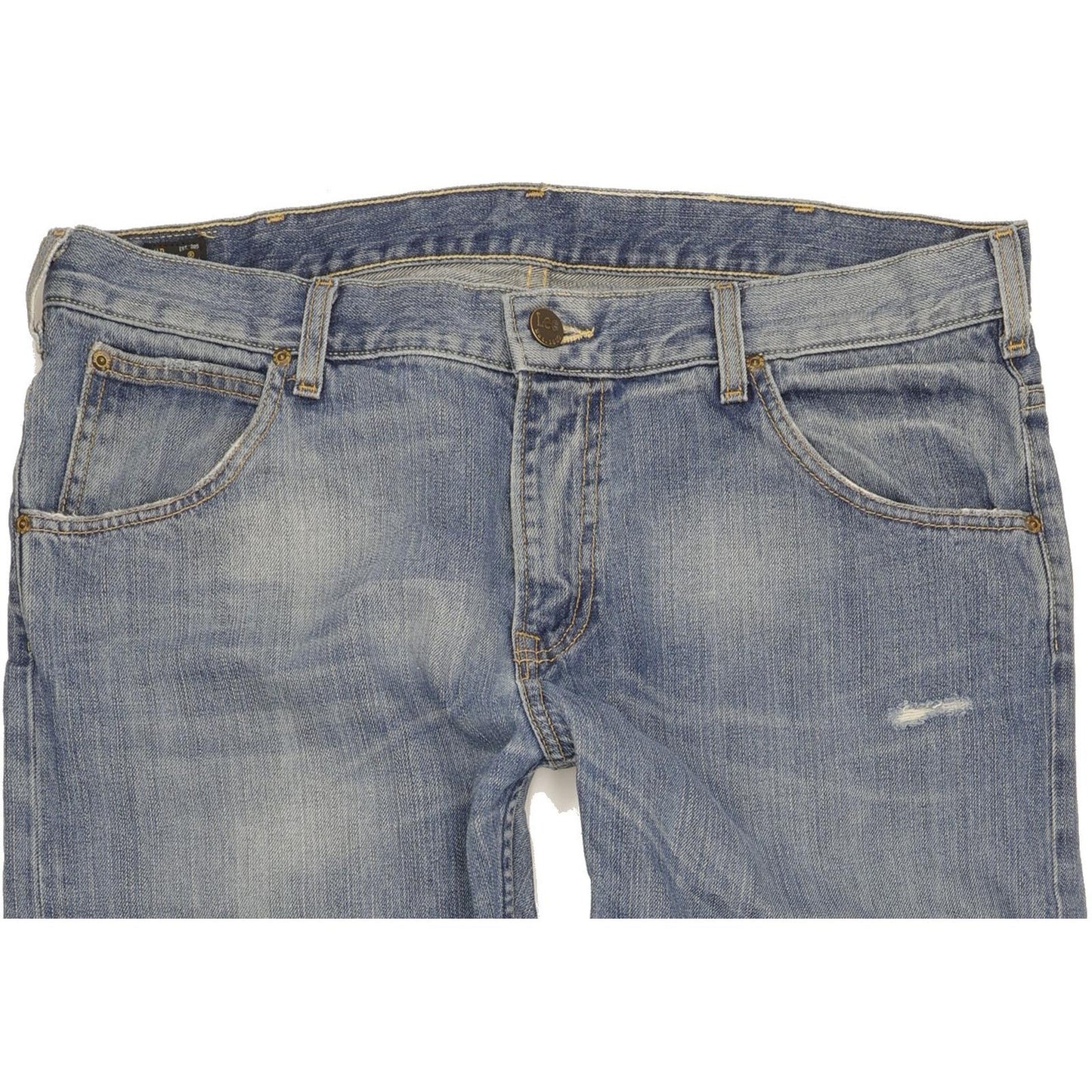 Lee Zed Men Blue Straight Regular Jeans W36 L32