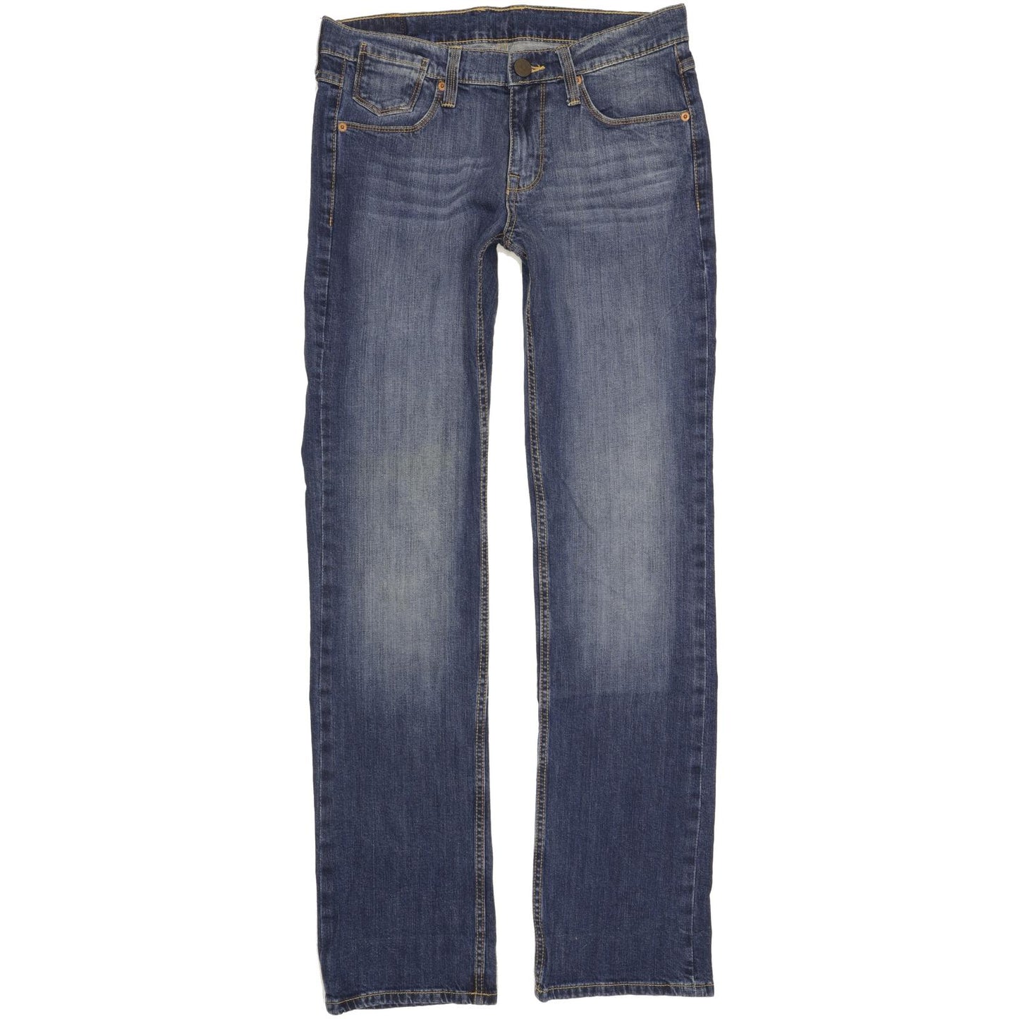 Mustang Oregon Women Blue Straight Slim Stretch Jeans W30 L34