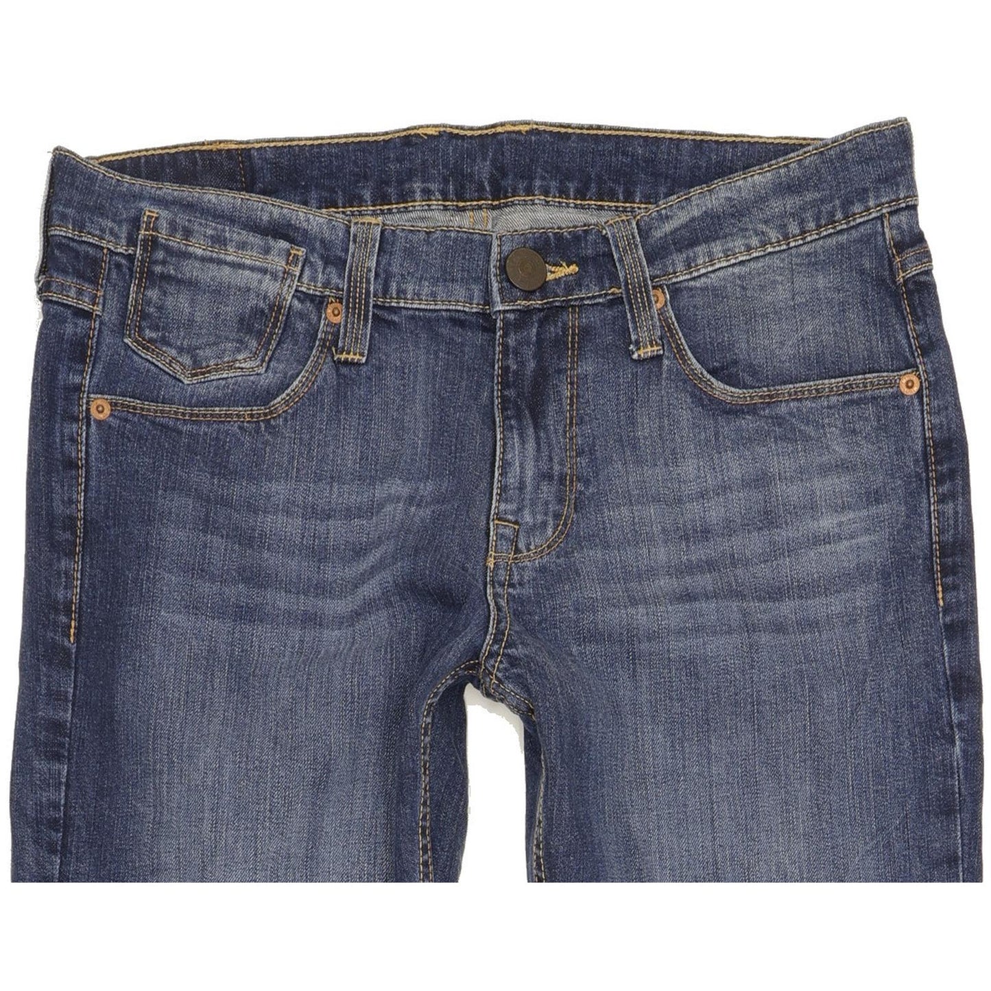 Mustang Oregon Women Blue Straight Slim Stretch Jeans W30 L34