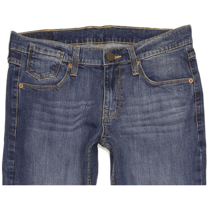 Mustang Oregon Women Blue Straight Slim Stretch Jeans W30 L34