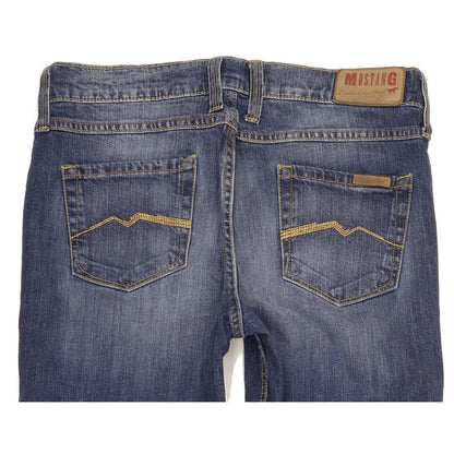Mustang Oregon Women Blue Straight Slim Stretch Jeans W30 L34