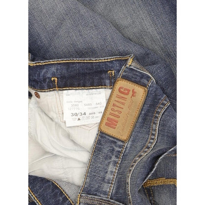 Mustang Oregon Women Blue Straight Slim Stretch Jeans W30 L34