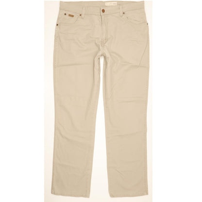 Wrangler Texas Men Beige Straight Regular Stretch Jeans W36 L32