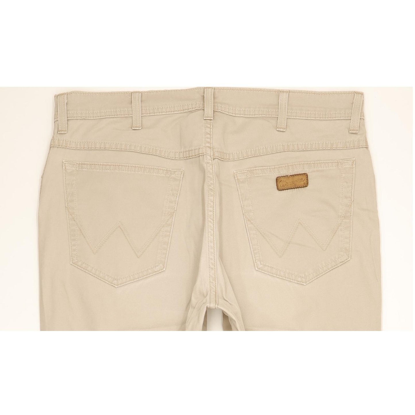 Wrangler Texas Men Beige Straight Regular Stretch Jeans W36 L32