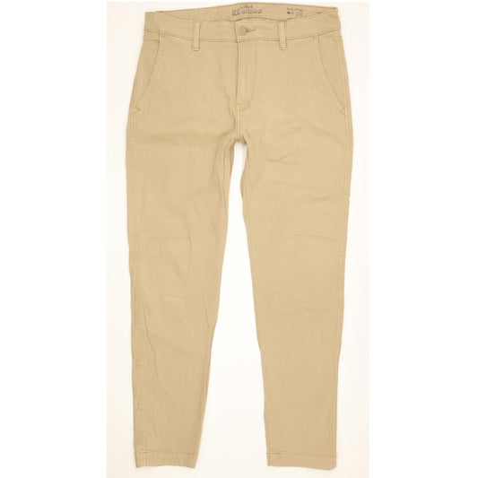Levi's Men Beige Tapered Slim Chino Stretch Jeans W32 L29