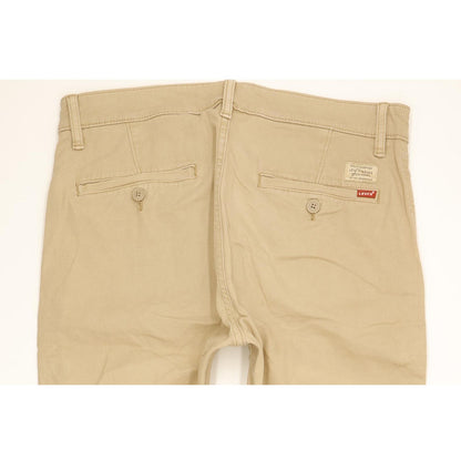 Levi's Men Beige Tapered Slim Chino Stretch Jeans W32 L29