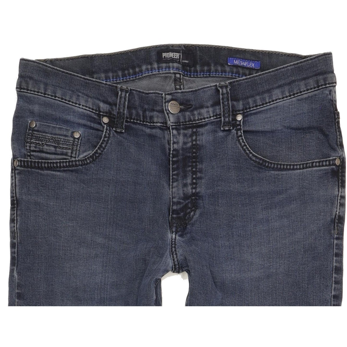 Pioneer Rando Men Blue Straight Regular Stretch Jeans W34 L30