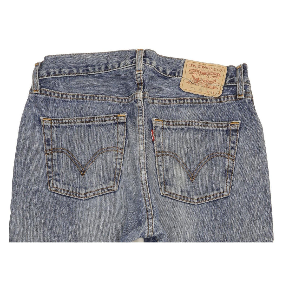 Levi's 751 Men Blue Straight Regular Jeans W33 L32