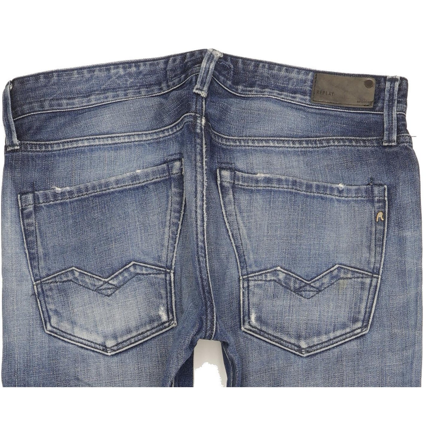 Replay Waitom Men Blue Straight Regular Jeans W32 L32