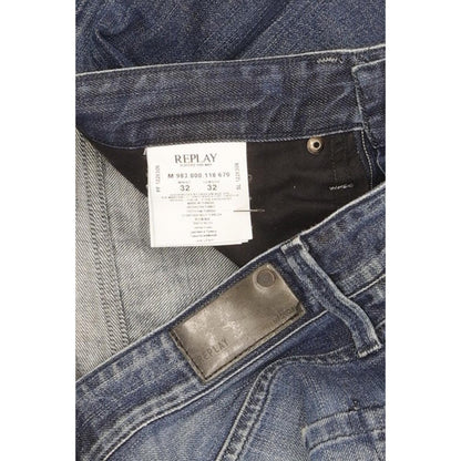 Replay Waitom Men Blue Straight Regular Jeans W32 L32