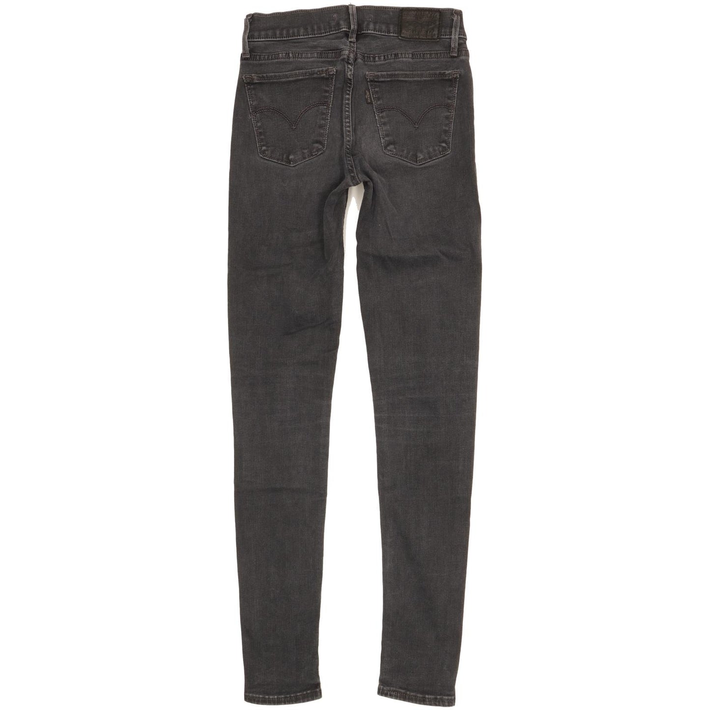 Levi's 710 Super Women Black Skinny Slim Stretch Jeans W25 L30